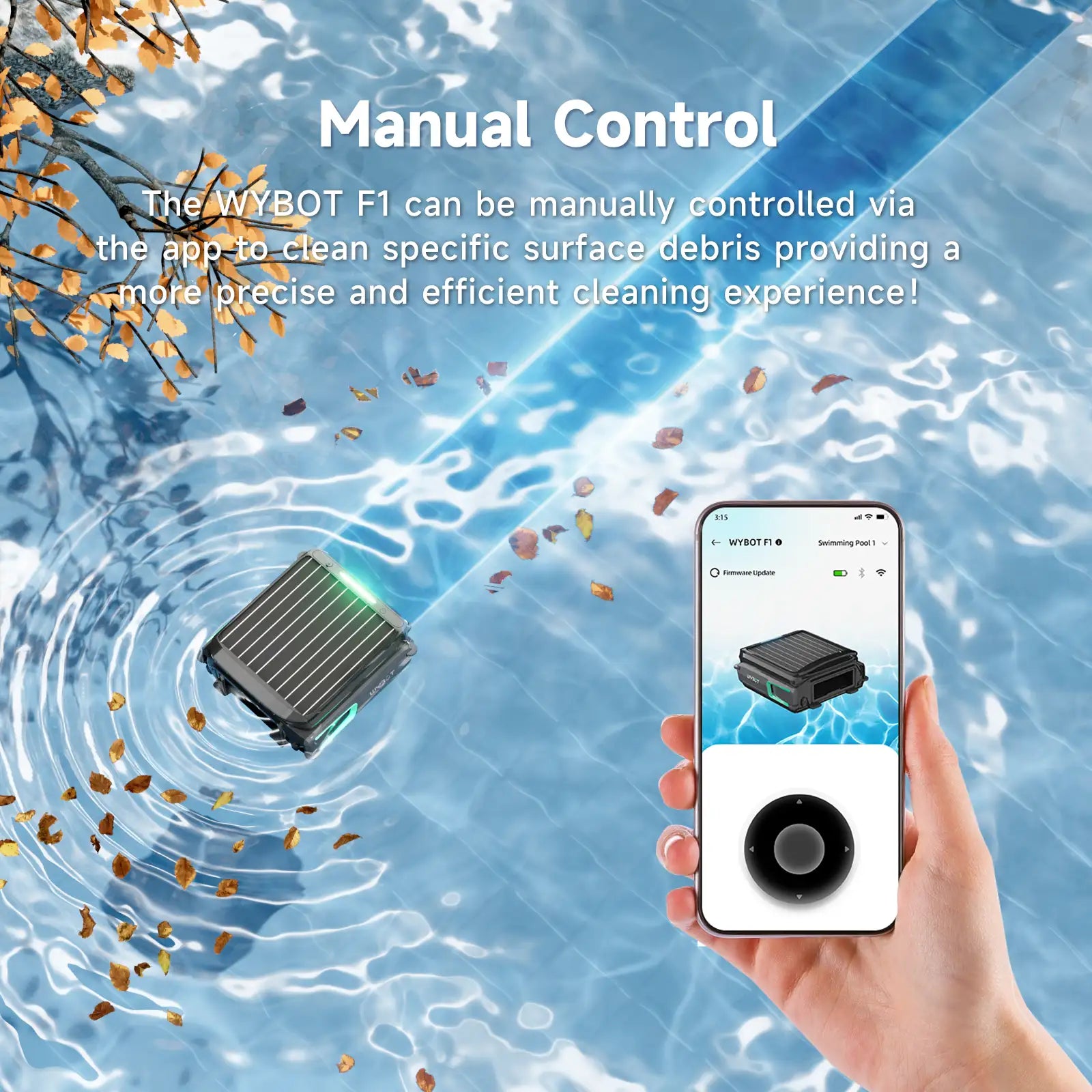 Wybot F1 Cordless Robotic Pool Skimmer